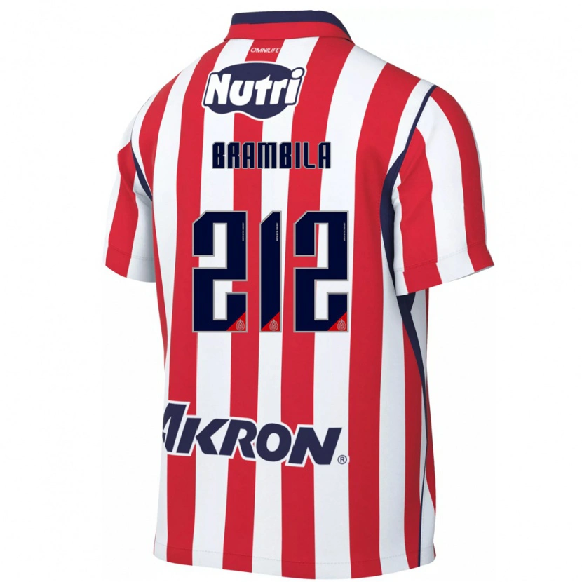 Danxen Uomo Maglia Ángel Brambila #212 Rosso Bianco Kit Gara Home 2026/27 Maglietta
