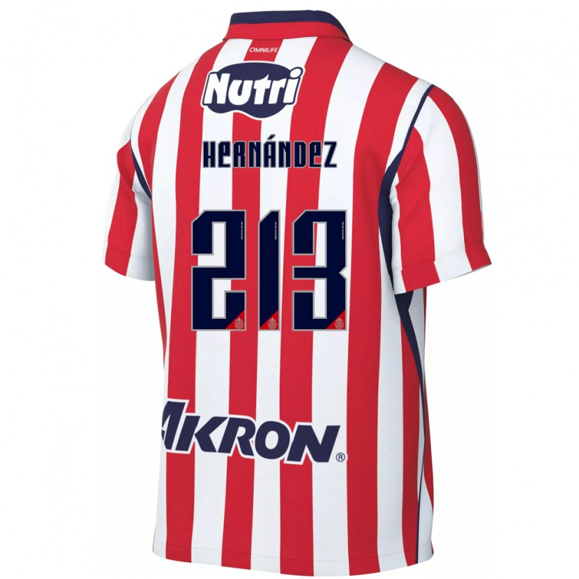 Danxen Uomo Maglia Zinédine Hernández #213 Rosso Bianco Kit Gara Home 2026/27 Maglietta