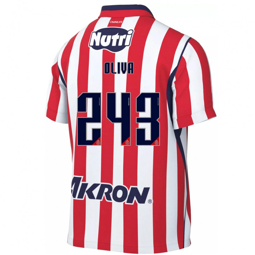Danxen Uomo Maglia Diego Oliva #243 Rosso Bianco Kit Gara Home 2026/27 Maglietta