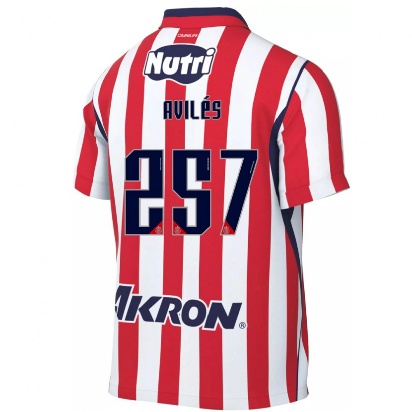 Danxen Uomo Maglia Emmanuel Avilés #257 Rosso Bianco Kit Gara Home 2026/27 Maglietta