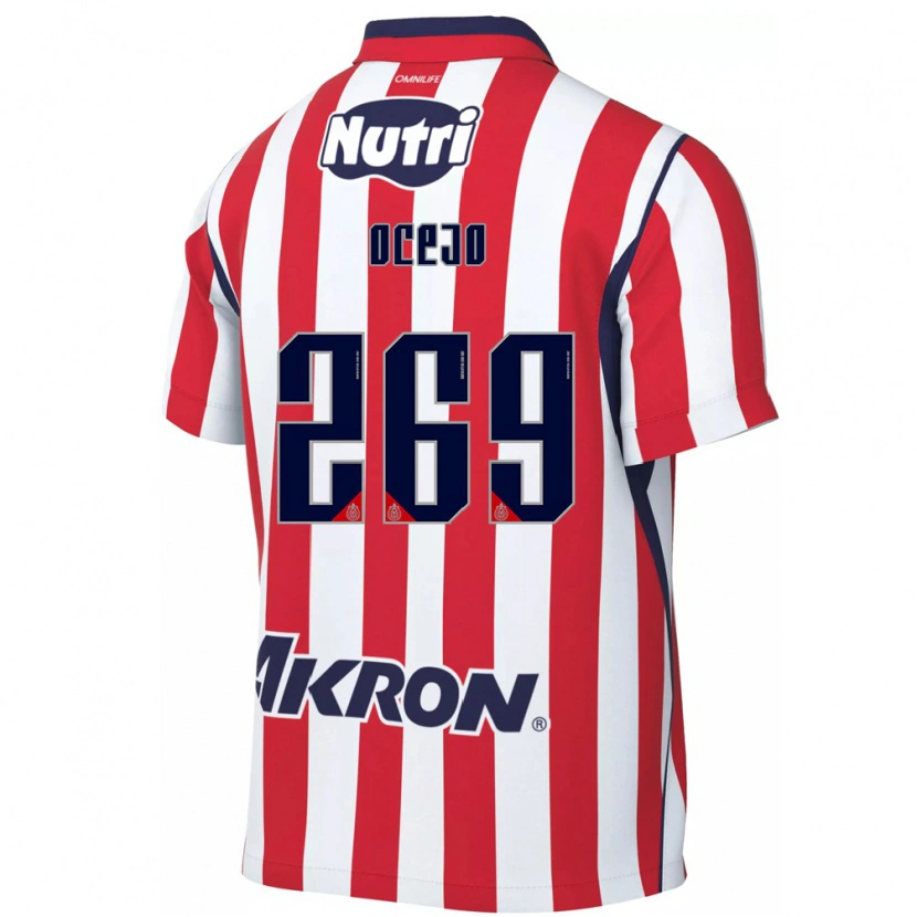 Danxen Uomo Maglia Kevin Ocejo #269 Rosso Bianco Kit Gara Home 2026/27 Maglietta