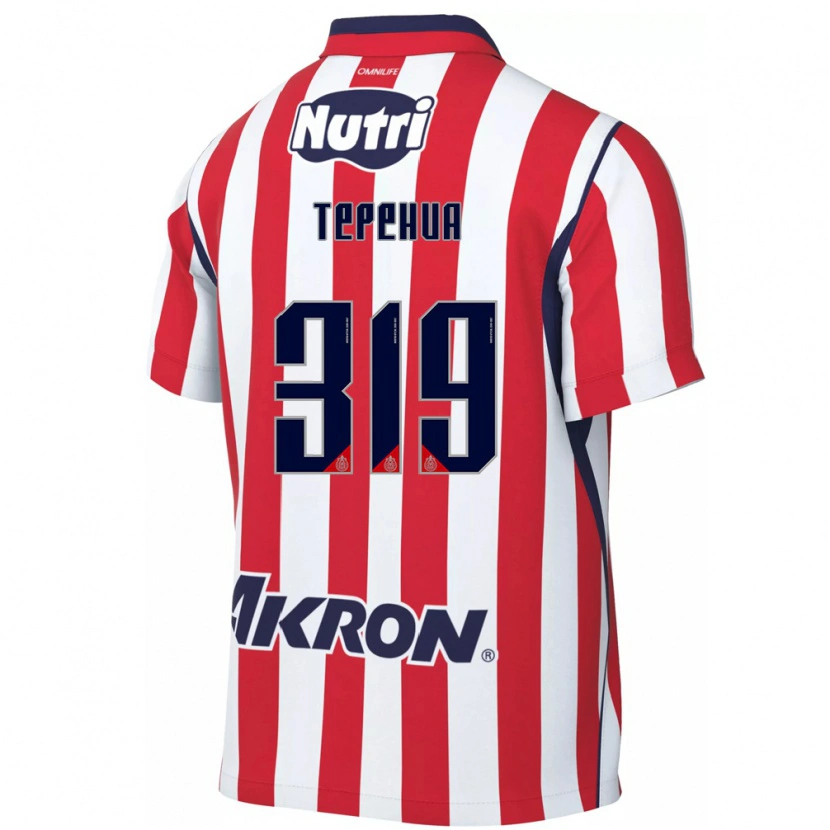 Danxen Uomo Maglia Milán Tepehua #319 Rosso Bianco Kit Gara Home 2026/27 Maglietta