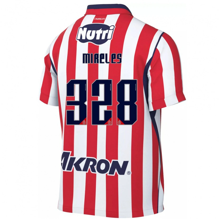 Danxen Uomo Maglia Ricardo Mireles #328 Rosso Bianco Kit Gara Home 2026/27 Maglietta