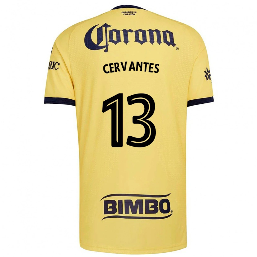 Danxen Uomo Maglia Alan Cervantes #13 Giallo Rosso Nero Kit Gara Home 2026/27 Maglietta