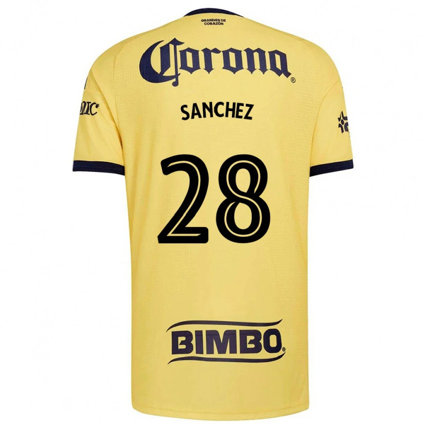 Danxen Uomo Maglia Érick Sánchez #28 Giallo Rosso Nero Kit Gara Home 2026/27 Maglietta