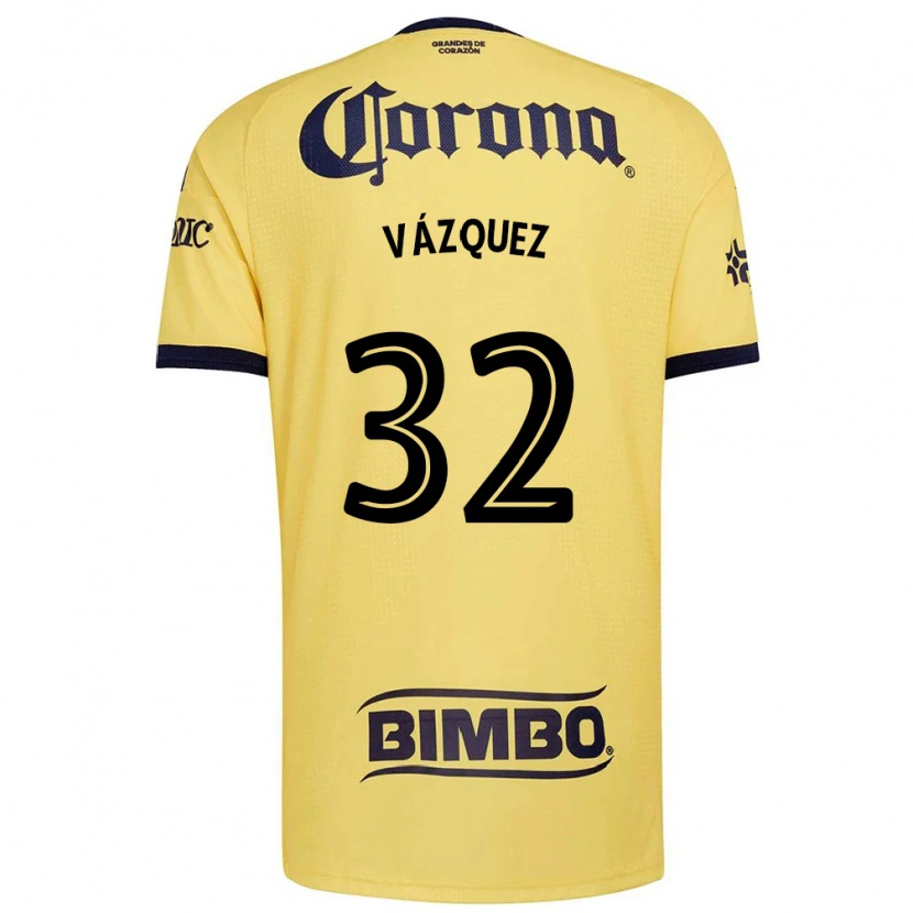 Danxen Uomo Maglia Miguel Vázquez #32 Giallo Rosso Nero Kit Gara Home 2026/27 Maglietta