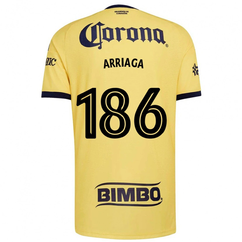 Danxen Uomo Maglia Diego Arriaga #186 Giallo Rosso Nero Kit Gara Home 2026/27 Maglietta