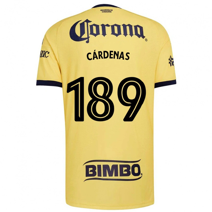 Danxen Uomo Maglia Alejandro Cárdenas #189 Giallo Rosso Nero Kit Gara Home 2026/27 Maglietta