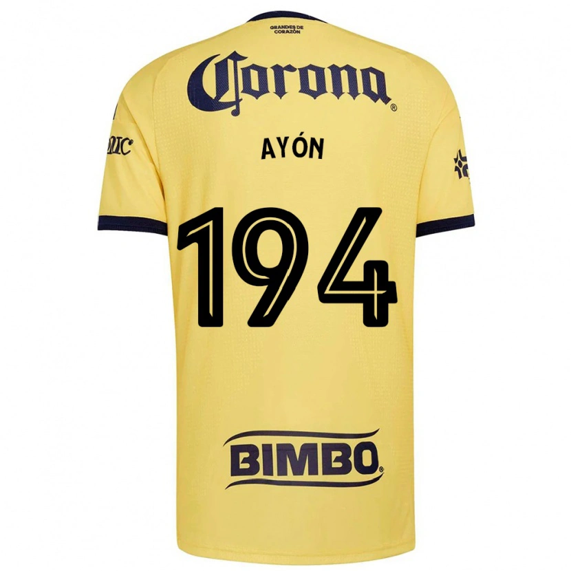 Danxen Uomo Maglia César Ayón #194 Giallo Rosso Nero Kit Gara Home 2026/27 Maglietta