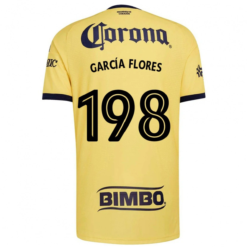 Danxen Uomo Maglia Francisco García Flores #198 Giallo Rosso Nero Kit Gara Home 2026/27 Maglietta
