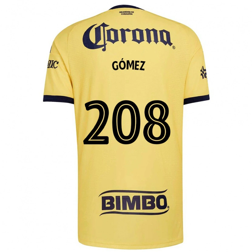 Danxen Uomo Maglia José Gómez #208 Giallo Rosso Nero Kit Gara Home 2026/27 Maglietta