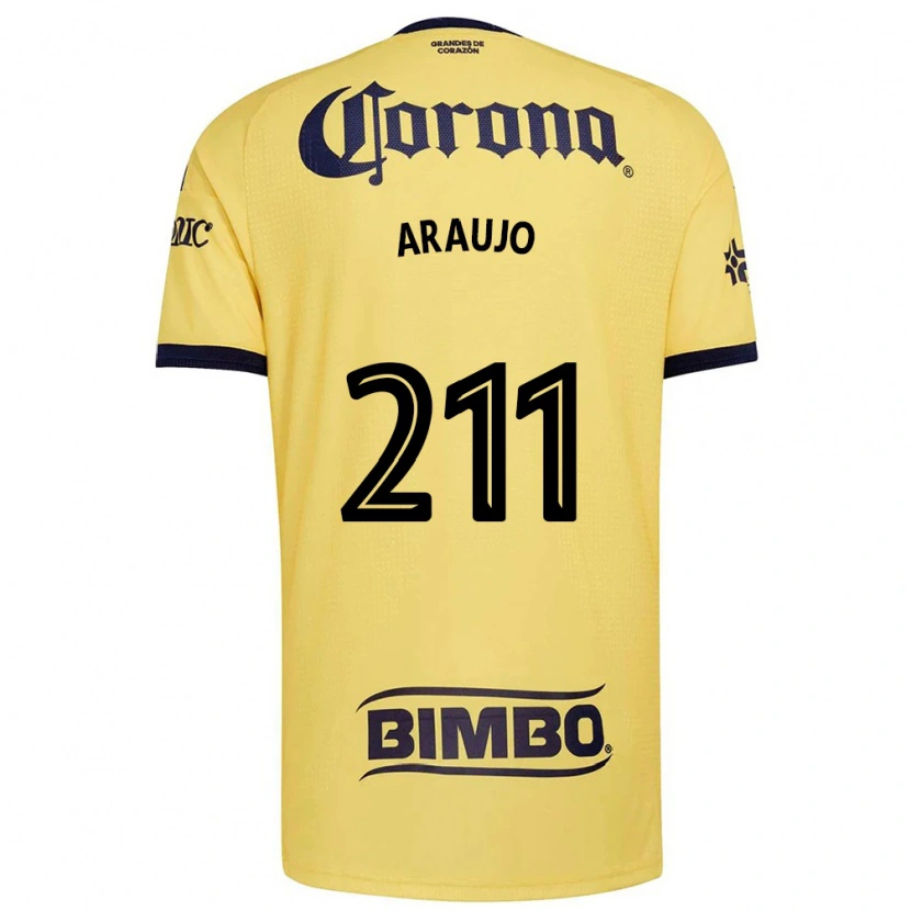 Danxen Uomo Maglia Andrés Araujo #211 Giallo Rosso Nero Kit Gara Home 2026/27 Maglietta
