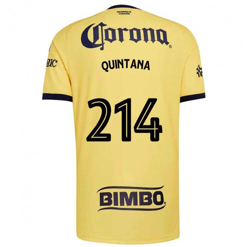 Danxen Uomo Maglia Diego Quintana #214 Giallo Rosso Nero Kit Gara Home 2026/27 Maglietta