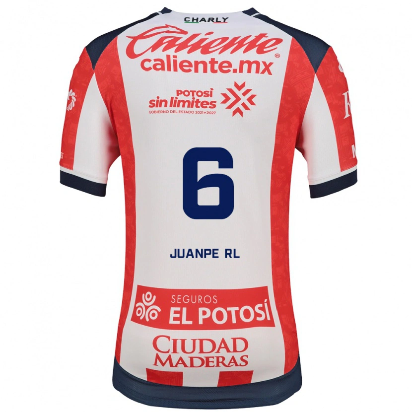 Danxen Uomo Maglia Juan Pedro Ramírez López #6 Rosso Bianco Nero Kit Gara Home 2026/27 Maglietta