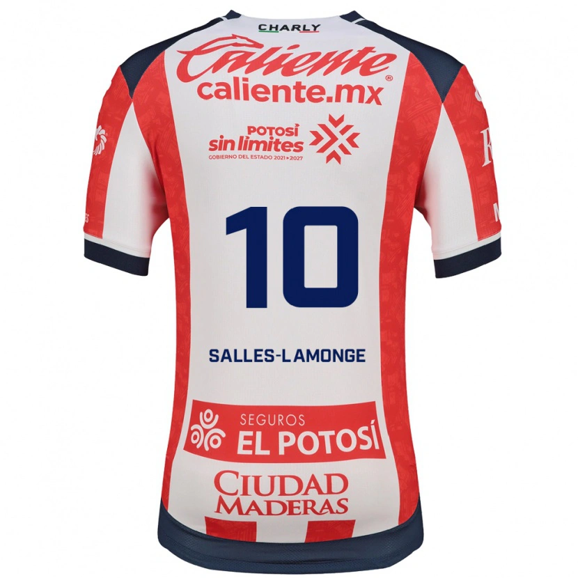 Danxen Uomo Maglia Sébastien Salles-Lamonge #10 Rosso Bianco Nero Kit Gara Home 2026/27 Maglietta