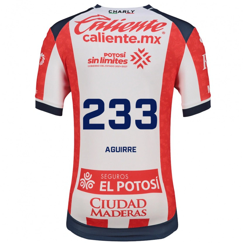 Danxen Uomo Maglia Francisco Aguirre #233 Rosso Bianco Nero Kit Gara Home 2026/27 Maglietta