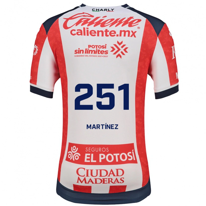 Danxen Uomo Maglia Brayan Martínez #251 Rosso Bianco Nero Kit Gara Home 2026/27 Maglietta