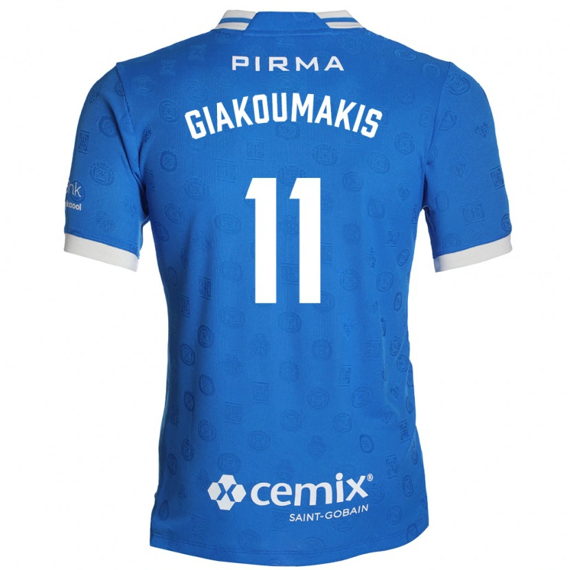Danxen Uomo Maglia Georgios Giakoumakis #11 Blu Bianco Rosso Kit Gara Home 2026/27 Maglietta