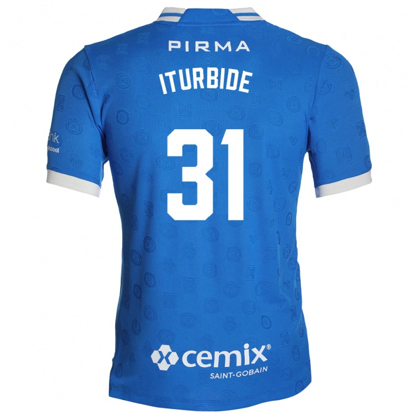 Danxen Uomo Maglia Luis Iturbide #31 Blu Bianco Rosso Kit Gara Home 2026/27 Maglietta
