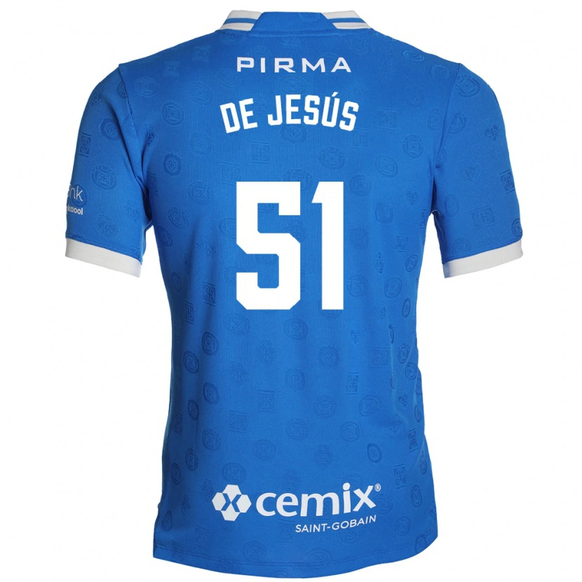 Danxen Uomo Maglia Luis De Jesús #51 Blu Bianco Rosso Kit Gara Home 2026/27 Maglietta