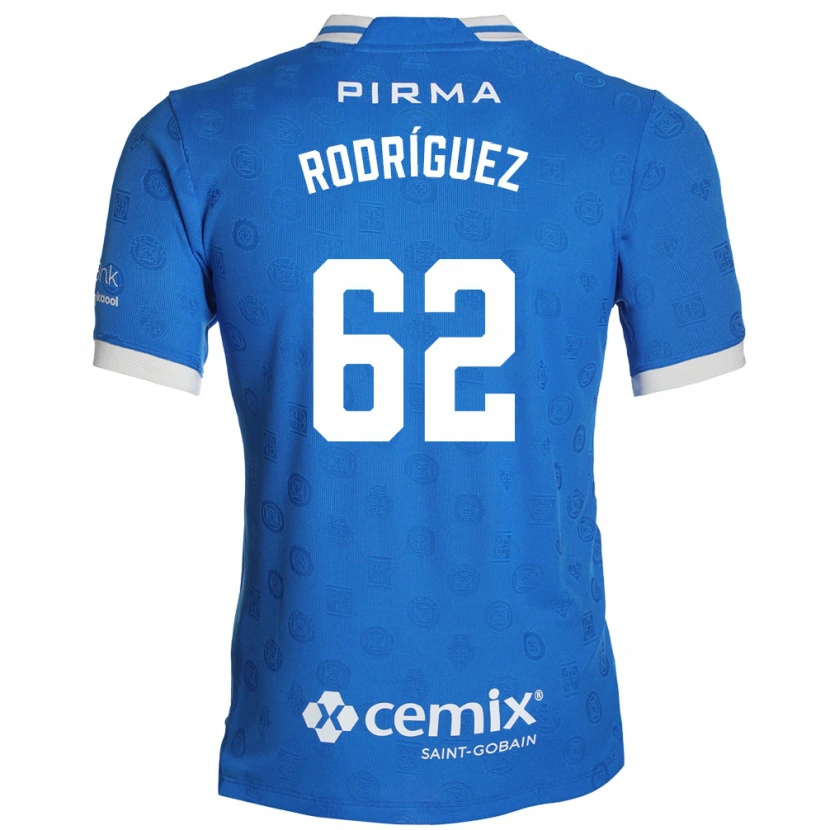 Danxen Uomo Maglia Emanuel Rodríguez #62 Blu Bianco Rosso Kit Gara Home 2026/27 Maglietta