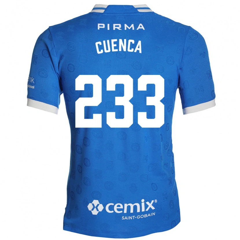 Danxen Uomo Maglia Yazziel Cuenca #233 Blu Bianco Rosso Kit Gara Home 2026/27 Maglietta