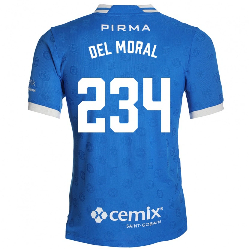Danxen Uomo Maglia Matías Del Moral #234 Blu Bianco Rosso Kit Gara Home 2026/27 Maglietta