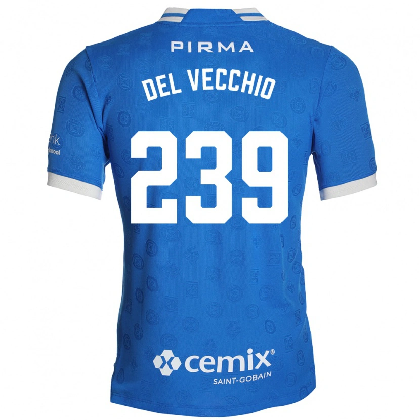 Danxen Uomo Maglia Michael Del Vecchio #239 Blu Bianco Rosso Kit Gara Home 2026/27 Maglietta