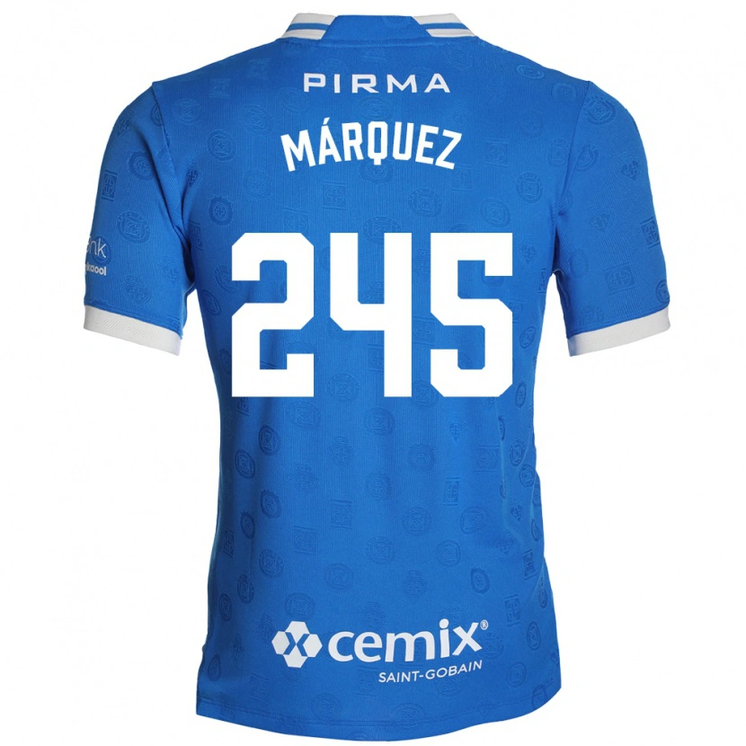 Danxen Uomo Maglia Víctor Márquez #245 Blu Bianco Rosso Kit Gara Home 2026/27 Maglietta