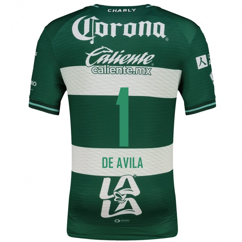 Danxen Uomo Maglia Hannia De Avila #1 Verde Bianco Kit Gara Home 2026/27 Maglietta