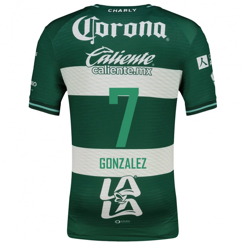 Danxen Uomo Maglia Diego González #7 Verde Bianco Kit Gara Home 2026/27 Maglietta