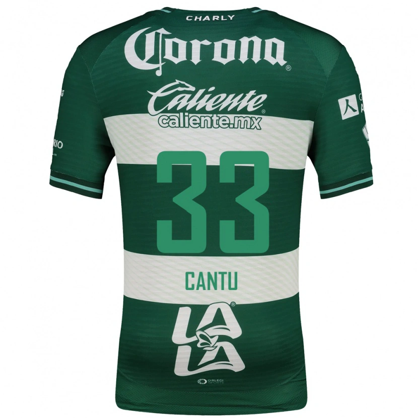Danxen Uomo Maglia Aida Cantú #33 Verde Bianco Kit Gara Home 2026/27 Maglietta