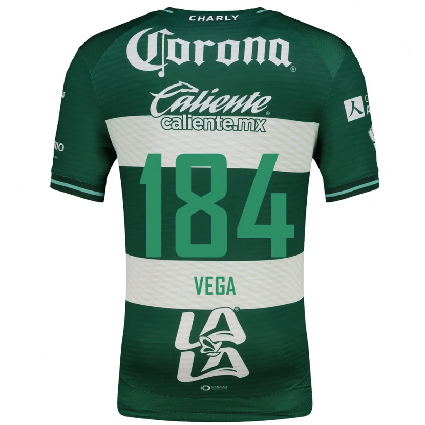 Danxen Uomo Maglia Luis Vega #184 Verde Bianco Kit Gara Home 2026/27 Maglietta