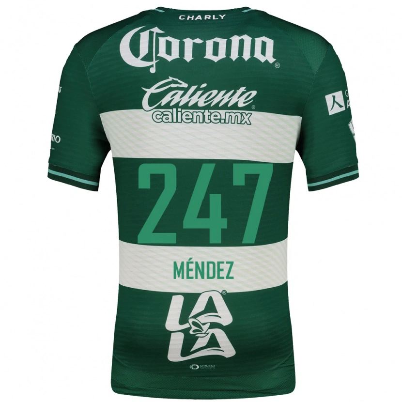 Danxen Uomo Maglia Owen Méndez #247 Verde Bianco Kit Gara Home 2026/27 Maglietta
