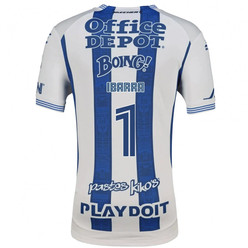 Danxen Uomo Maglia Fabiola Ibarra #1 Bianco Blu Navy Kit Gara Home 2026/27 Maglietta