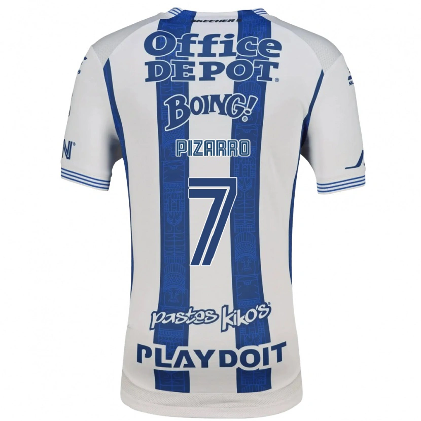 Danxen Uomo Maglia Rodolfo Pizarro #7 Bianco Blu Navy Kit Gara Home 2026/27 Maglietta