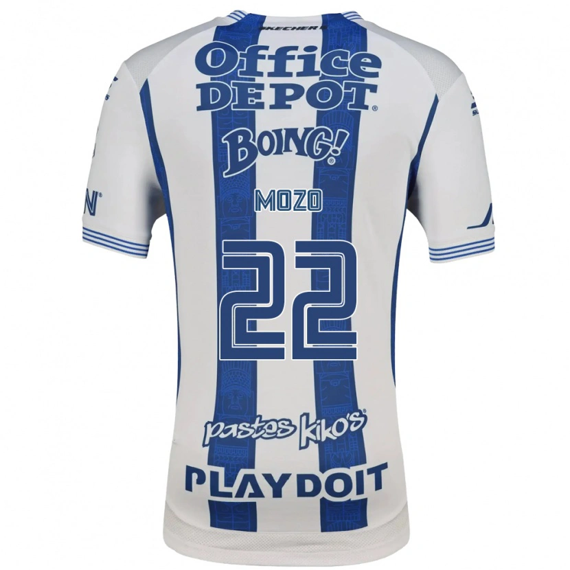 Danxen Uomo Maglia Alan Mozo #22 Bianco Blu Navy Kit Gara Home 2026/27 Maglietta