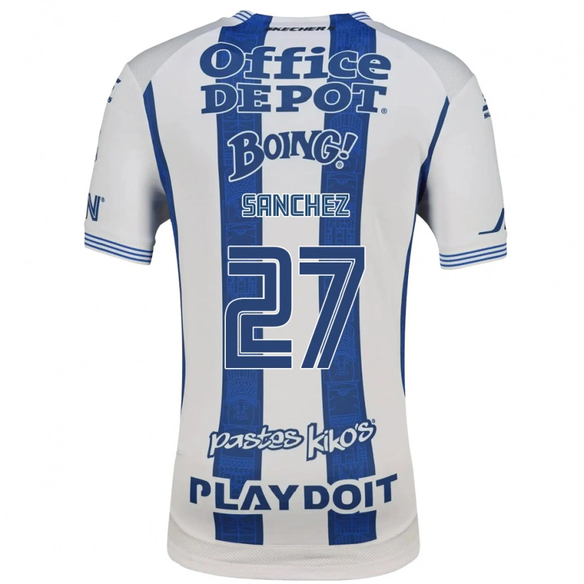 Danxen Uomo Maglia Ella Sanchez #27 Bianco Blu Navy Kit Gara Home 2026/27 Maglietta