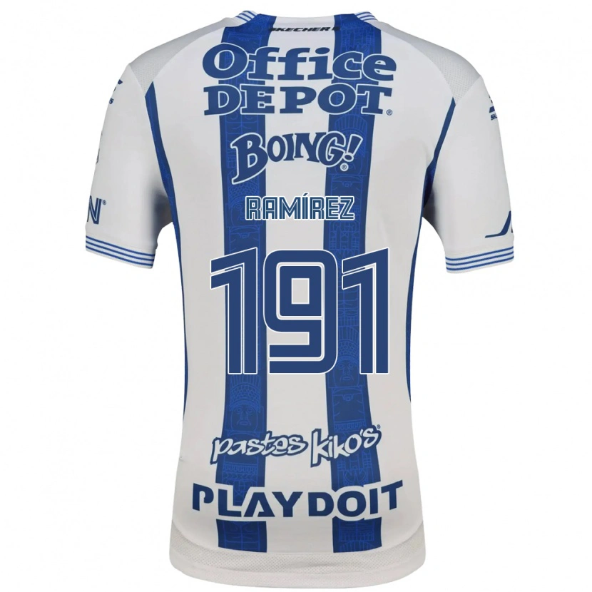 Danxen Uomo Maglia Juan Ramírez #191 Bianco Blu Navy Kit Gara Home 2026/27 Maglietta