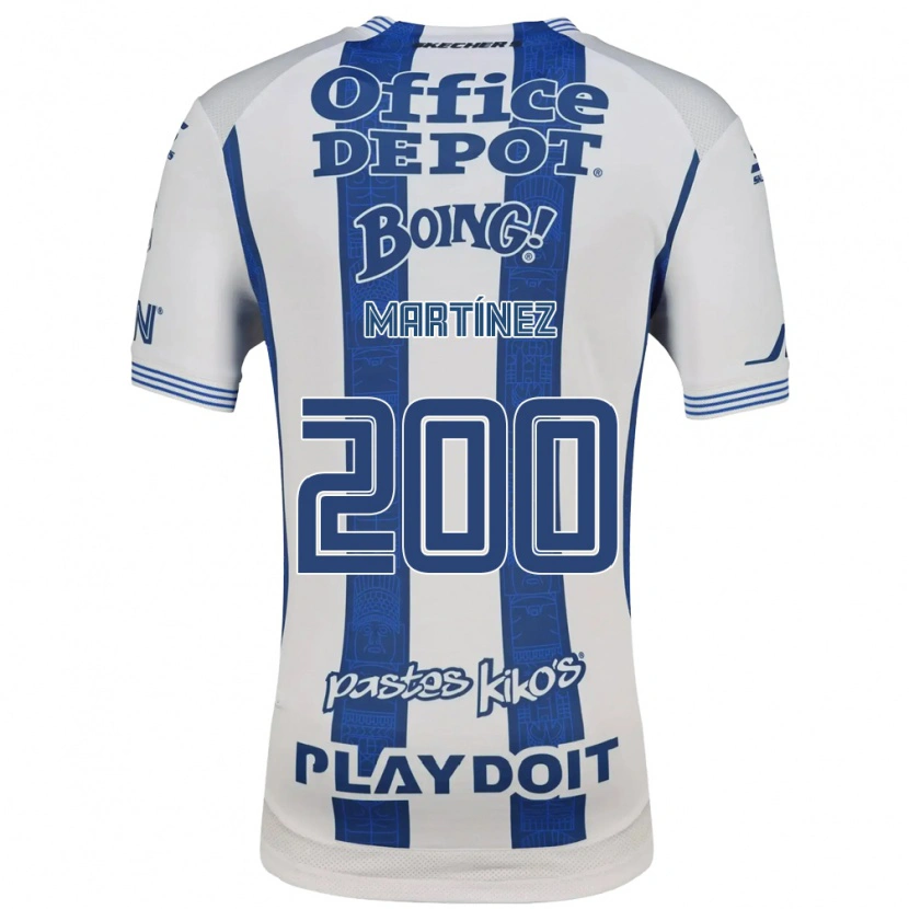Danxen Uomo Maglia Yaro Martínez #200 Bianco Blu Navy Kit Gara Home 2026/27 Maglietta