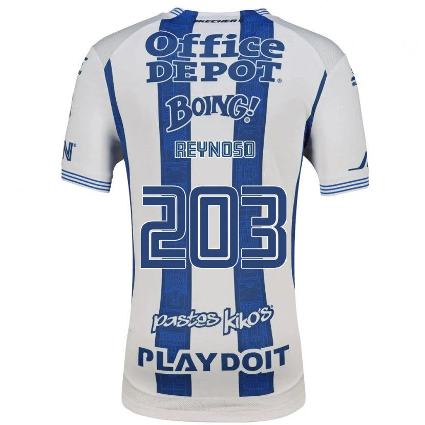 Danxen Uomo Maglia Braulio Reynoso #203 Bianco Blu Navy Kit Gara Home 2026/27 Maglietta