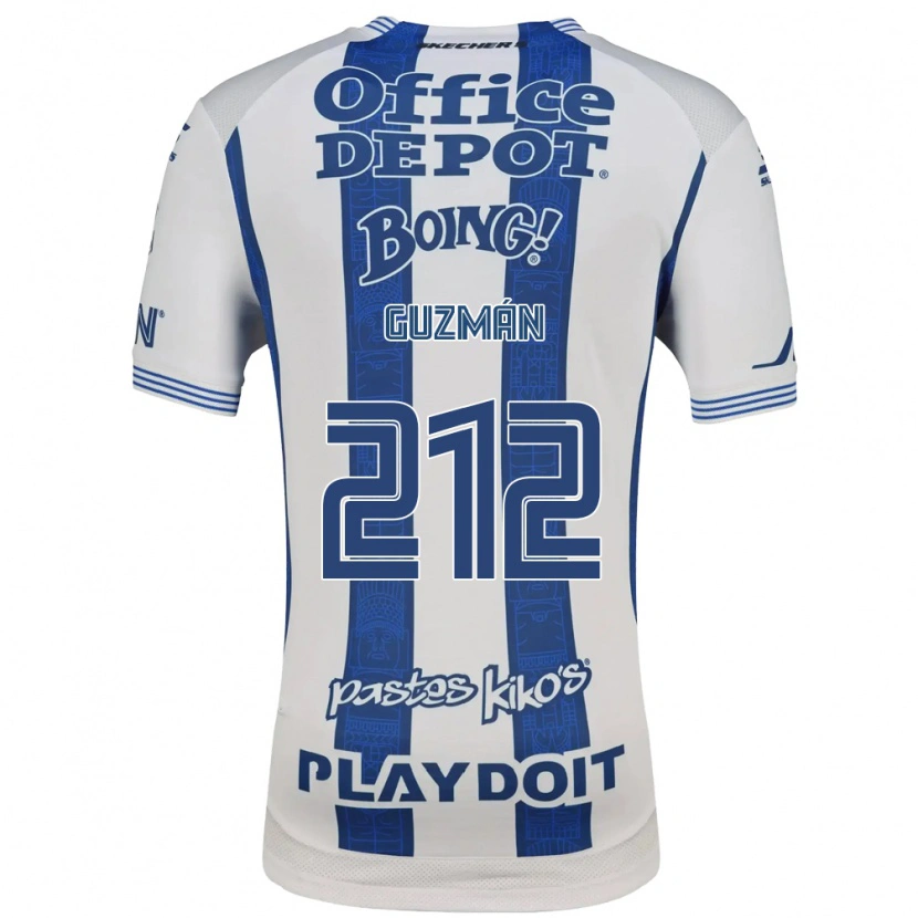 Danxen Uomo Maglia Enrique Guzmán #212 Bianco Blu Navy Kit Gara Home 2026/27 Maglietta