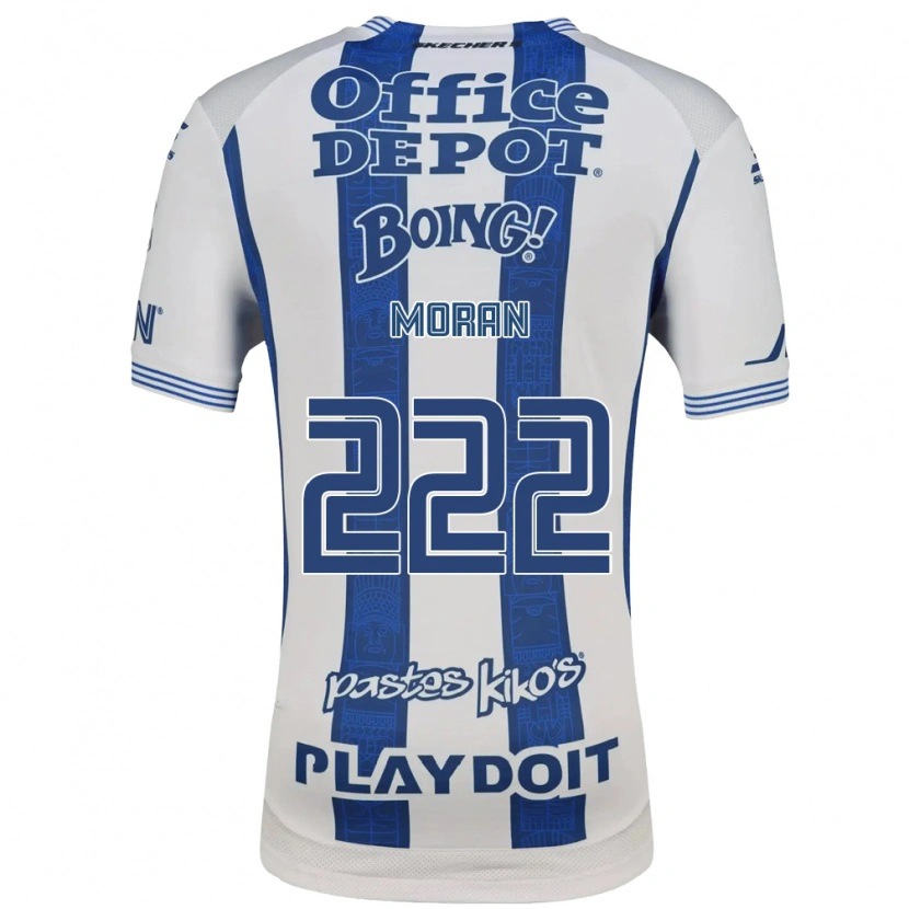 Danxen Uomo Maglia Eber Moran #222 Bianco Blu Navy Kit Gara Home 2026/27 Maglietta