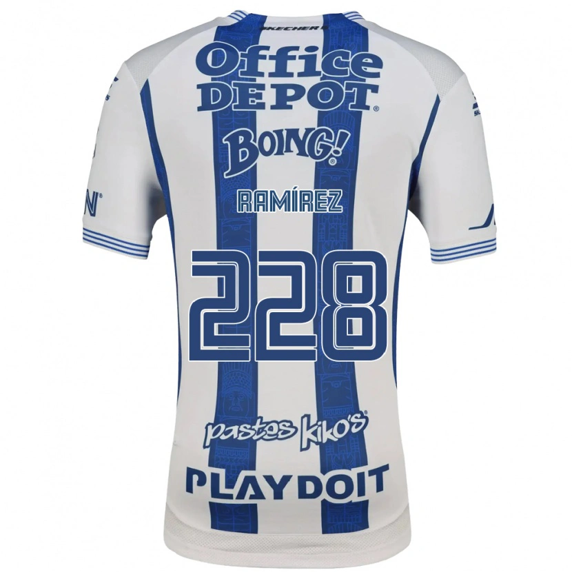 Danxen Uomo Maglia Edrick Ramírez #228 Bianco Blu Navy Kit Gara Home 2026/27 Maglietta