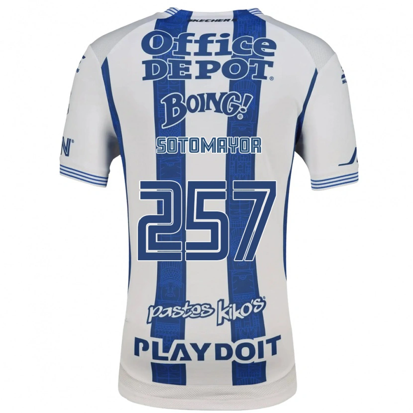 Danxen Uomo Maglia Jacob Sotomayor #257 Bianco Blu Navy Kit Gara Home 2026/27 Maglietta