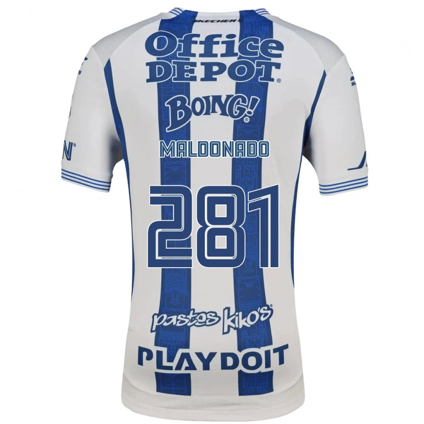 Danxen Uomo Maglia Iker Maldonado #281 Bianco Blu Navy Kit Gara Home 2026/27 Maglietta