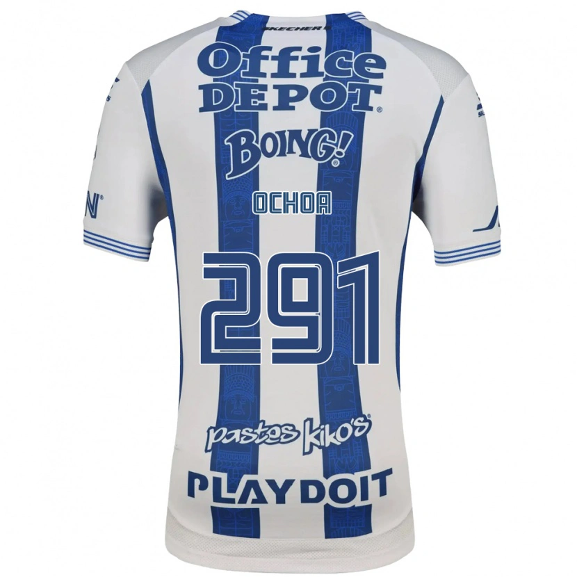 Danxen Uomo Maglia Matteo Ochoa #291 Bianco Blu Navy Kit Gara Home 2026/27 Maglietta