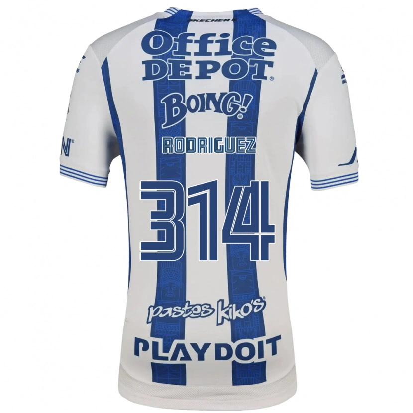 Danxen Uomo Maglia Alan Rodríguez #314 Bianco Blu Navy Kit Gara Home 2026/27 Maglietta