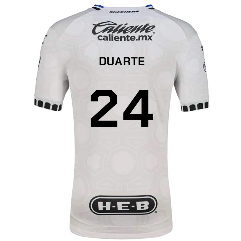 Danxen Uomo Maglia Bayron Duarte #24 Bianco Nero Blu Kit Gara Home 2026/27 Maglietta