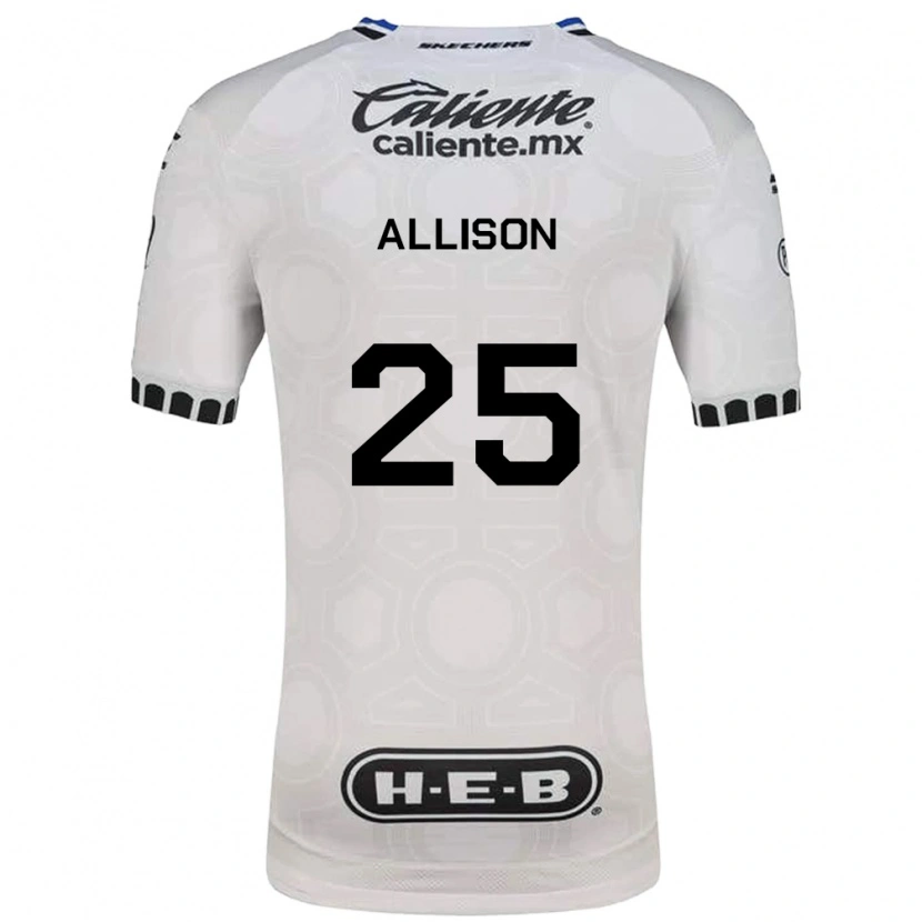 Danxen Uomo Maglia Guillermo Allison #25 Bianco Nero Blu Kit Gara Home 2026/27 Maglietta